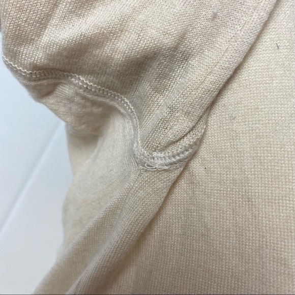 Women's Country Road Off White V-Neck Long Sleeve Wool/Silk Top Size XS - Picture 6 of 8